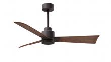 Matthews Fan Company AK-TB-WN-42 - Alessandra 3-blade transitional ceiling fan in textured bronze finish with walnut blades. Optimize