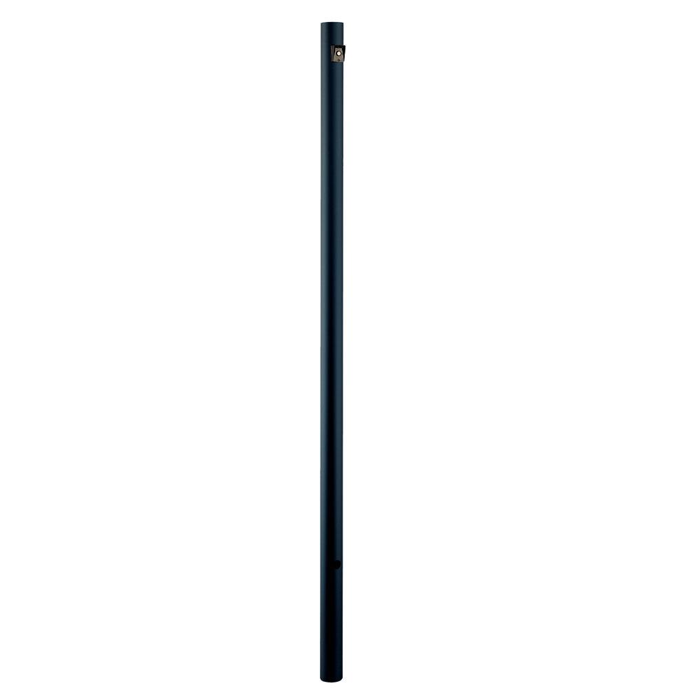 Direct Burial Lamp Posta Collection 8 ft. Matte Black Smooth Lamp Post with Photocell