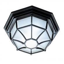 Acclaim Lighting 2002BK - Flushmount Collection Ceiling-Mount 2-Light Outdoor Matte Black Light Fixture