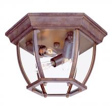 Acclaim Lighting 5602BW - Flushmount Collection Ceiling-Mount 3-Light Outdoor Burled Walnut Light Fixture