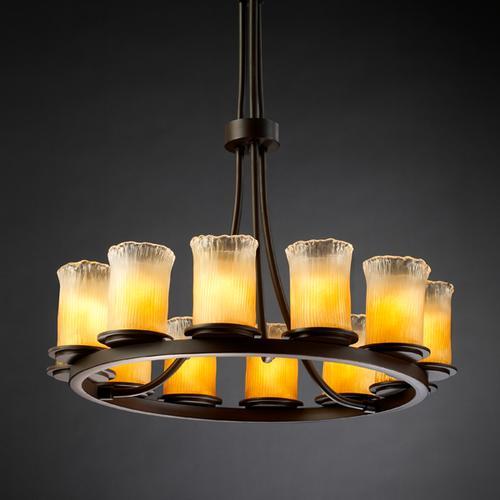 Dakota 12-Light Ring Chandelier (Tall)