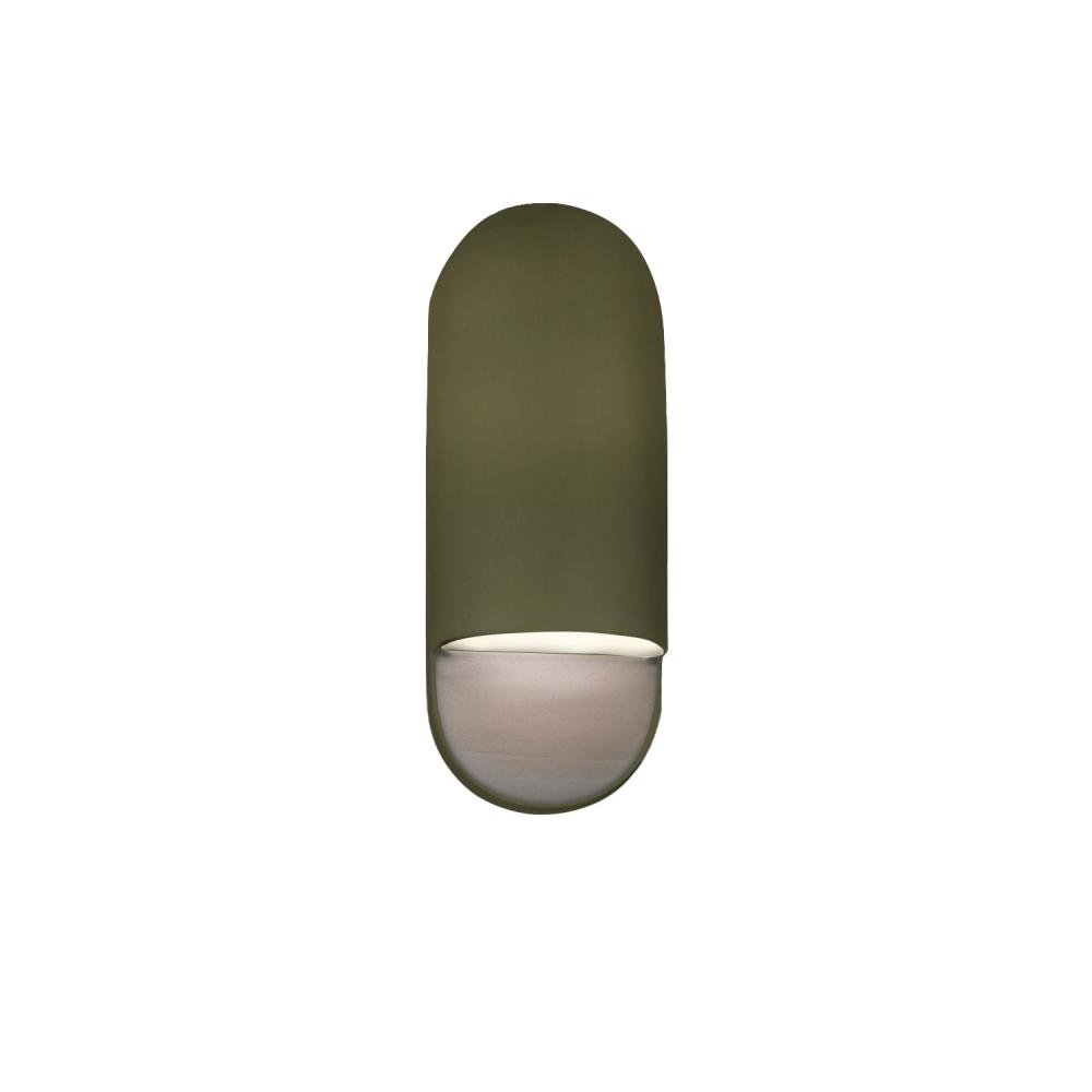 Small ADA Capsule Outdoor Wall Sconce