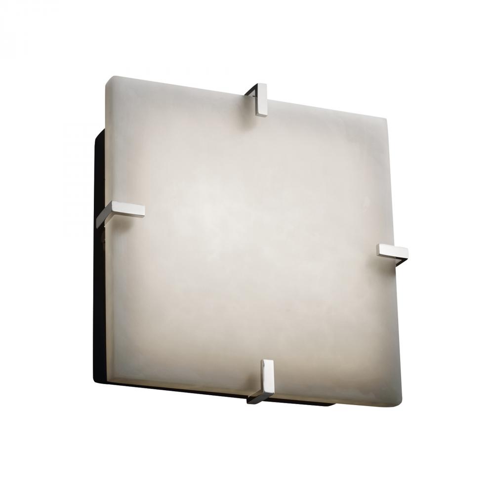 Clips 12" Square LED Flush-Mount