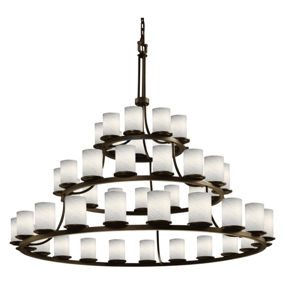 Dakota 45-Light 3-Tier Ring LED Chandelier