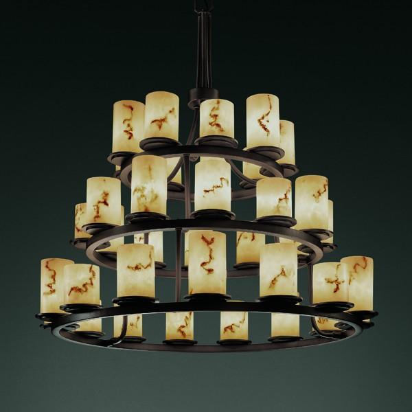 Dakota 36-Light 3-Tier Ring LED Chandelier