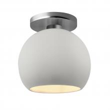 Justice Design Group CER-6353-BIS-NCKL - Medium Globe Semi-Flush