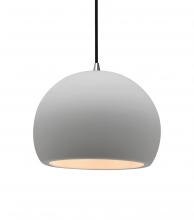 Justice Design Group CER-6533-BIS-NCKL-BKCD - Medium Globe 1-Light Pendant