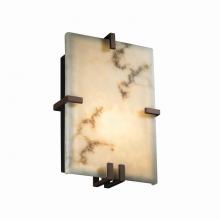 Justice Design Group FAL-5551-DBRZ - Clips Rectangle Wall Sconce (ADA)