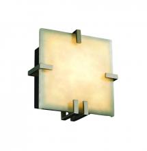 Justice Design Group CLD-5550-MBLK - Clips Square Wall Sconce (ADA)