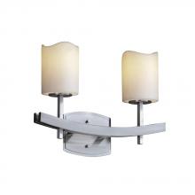 Justice Design Group CNDL-8592-14-AMBR-MBLK - Archway 2-Light Bath Bar