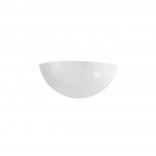 Justice Design Group CER-1300-WHT - Small Quarter Sphere