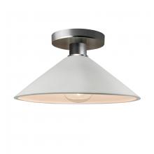 Justice Design Group CER-6330-BIS-NCKL - Flare Semi-Flush