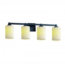 Justice Design Group CNDL-8434-10-CREM-MBLK - Regency 4-Light Bath Bar