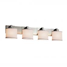 Justice Design Group FAB-8924-30-WHTE-NCKL - Modular 4-Light Bath Bar