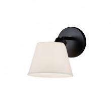 Justice Design Group FSN-8071-OPAL-MBLK - Envoy 1-Light Wall Sconce