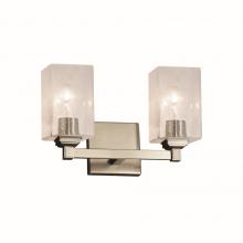 Justice Design Group FSN-8432-15-SEED-NCKL - Regency 2-Light Bath Bar