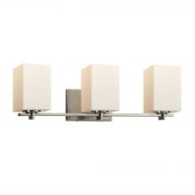 Justice Design Group FSN-8443-15-OPAL-NCKL - Era 3-Light Bath Bar