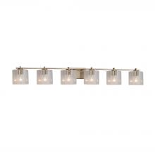 Justice Design Group FSN-8446-30-SEED-BRSS - Era 6-Light Bath Bar