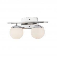 Justice Design Group FSN-8962-OPAL-CROM - Epoch 2-Light Bath Bar