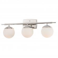 Justice Design Group FSN-8963-OPAL-CROM - Epoch 3-Light Bath Bar