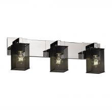 Justice Design Group MSH-8923-15-NCKL - Modular 3-Light Bath Bar