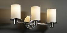 Justice Design Group FSN-8513-10-WEVE-MBLK - Rondo 3-Light Bath Bar