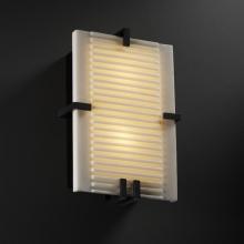 Justice Design Group PNA-5551-WAVE-MBLK - Clips Rectangle Wall Sconce (ADA)