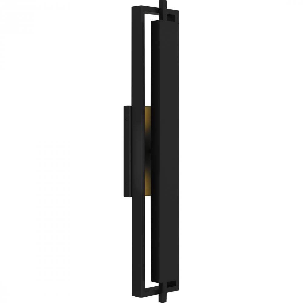 Pointsett Matte Black Outdoor Wall Lantern