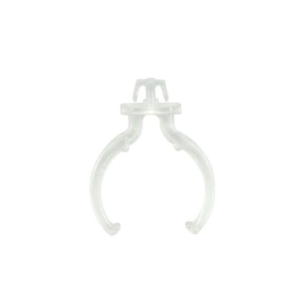 2G11 Lamp Support Clips -Clear Vertical Clip UV Stable Polycarbonate Panel Thickness .023 - .039