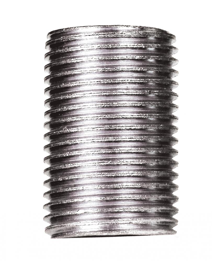 3/8 IP Steel Nipple; Zinc Plated; 1" Length; 5/8" Wide