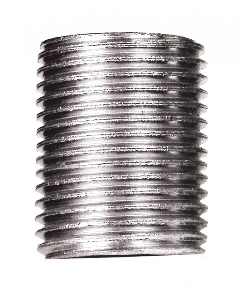 3/8 IP Steel Nipple; Zinc Plated; 3/4" Length; 5/8" Wide