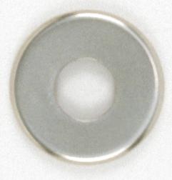 Steel Check Ring; Curled Edge; 1/8 IP Slip; Nickel Plated Finish; 1-1/2"