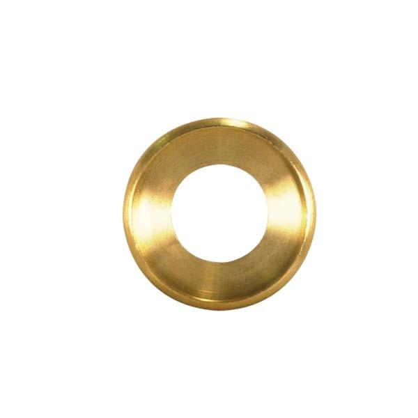Turned Brass Check Ring; 1/4 IP Slip; Unfinished; 3/4" Diameter