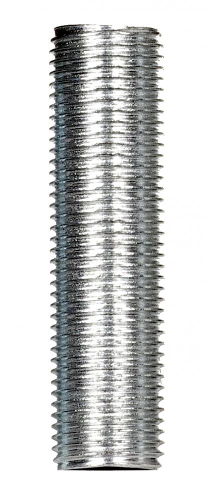 1/8 IP Steel Nipple; Zinc Plated; 3-1/2" Length; 3/8" Wide
