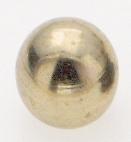 Brass Ball; 8/32; 3/8" Diameter; Burnished And Lacquered