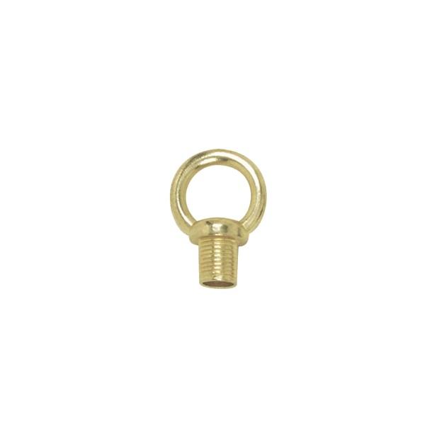 3/4" Loops; 1/8 IP Male With Wireway; 10lbs Max; Brass Plated Finish
