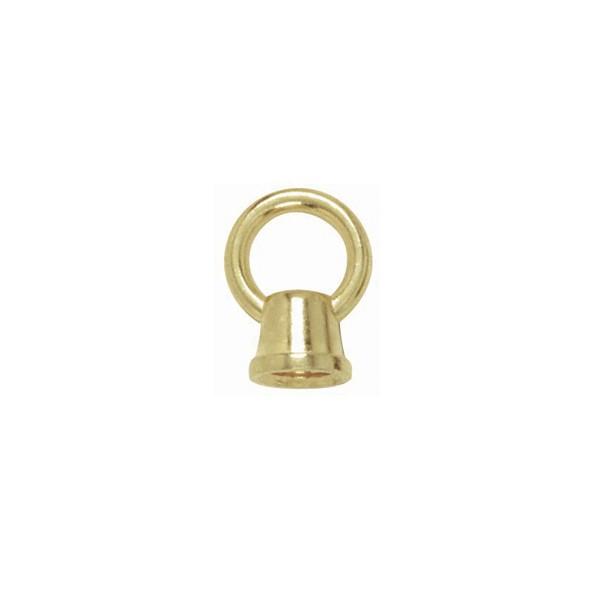 3/4" Loops; 1/8 IP Female With Wireway; 10lbs Max; Brass Plated Finish