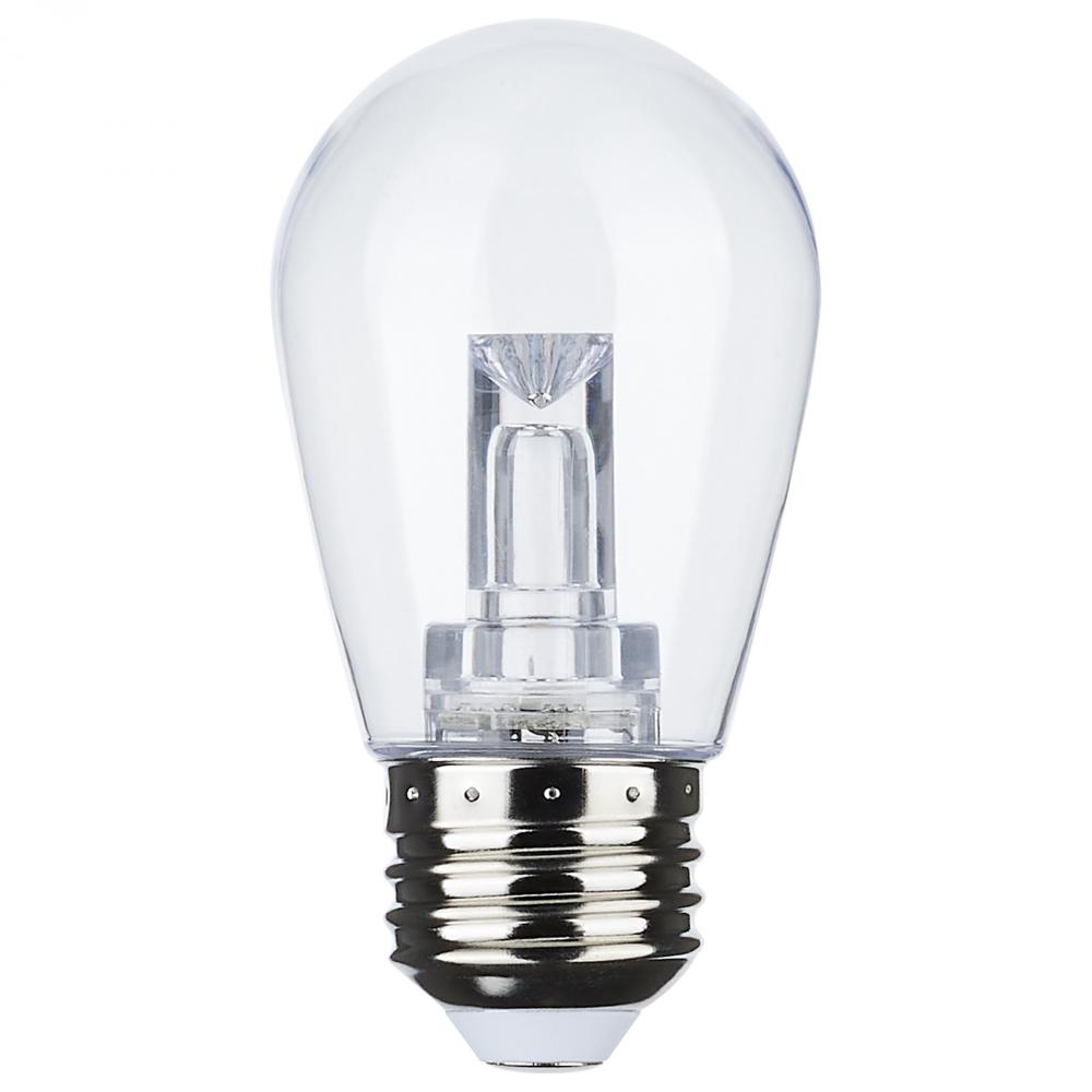 Replacement LED String Light Lamp; 1 Watt; S14; RGBW; Starfish IOT; Clear; 12 Volt; Medium Base;