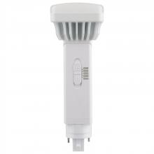 Satco Products Inc. S21411 - 9 Watt PL 2-Pin LED; 1100 Lumens; G24d Base; CCT Selectable; White Finish; 120-277 Volts