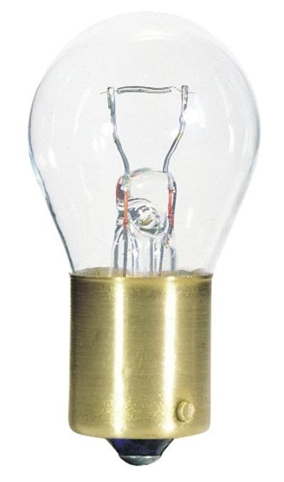 21W S8 Incandescent Low Voltage Clear S.C. Bayonet Base, 12 Volt, Card, 2-Pack