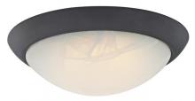 Westinghouse 6308900 - 11 in. 14W LED Flush Oil Rubbed Bronze Finish White Alabaster Glass