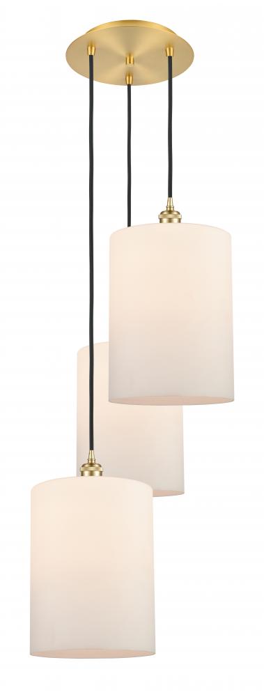 Cobbleskill - 3 Light - 16 inch - Satin Gold - Cord Hung - Multi Pendant