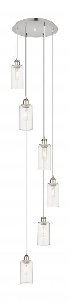 Crown Point - 6 Light - 16 inch - Polished Nickel - Multi Pendant