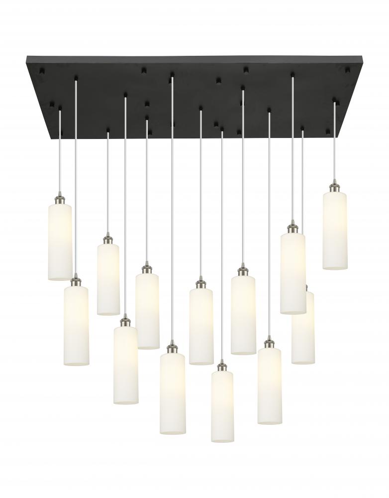 Crown Point - 13 Light - 54 inch - Brushed Satin Nickel - Multi Pendant