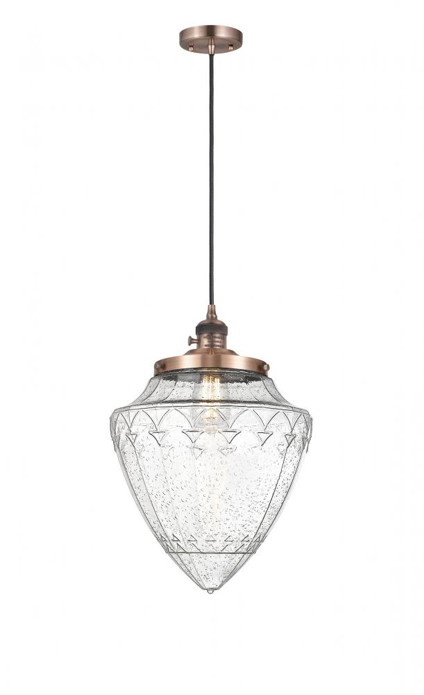 Bridgeton - 1 Light - 16 inch - Antique Copper - Cord hung - Mini Pendant