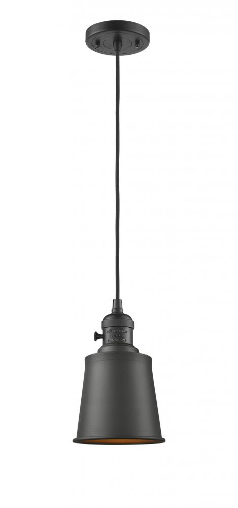 Addison - 1 Light - 5 inch - Oil Rubbed Bronze - Cord hung - Mini Pendant