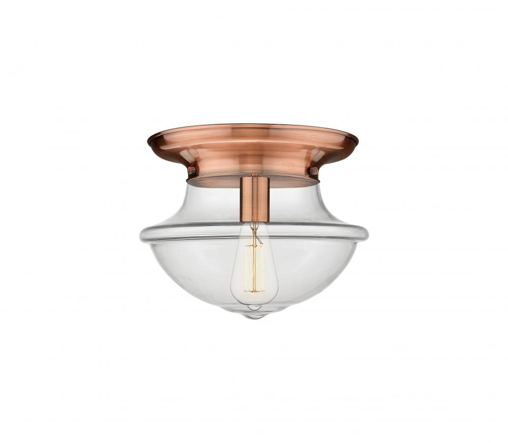 Oxford - 1 Light - 14 inch - Antique Copper - Flush Mount