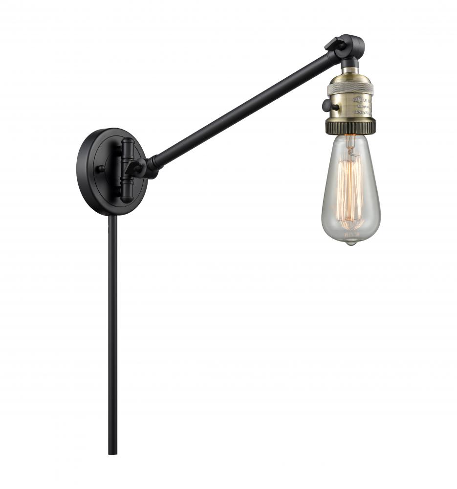 Bare Bulb - 1 Light - 5 inch - Black Antique Brass - Swing Arm