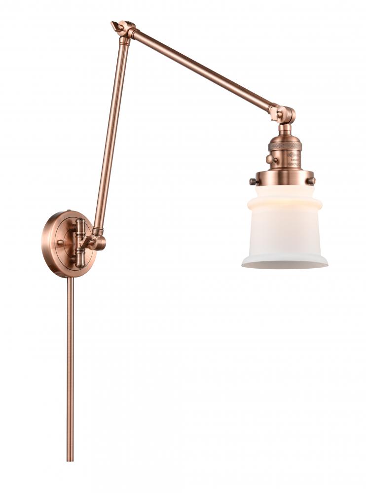 Canton - 1 Light - 8 inch - Antique Copper - Swing Arm