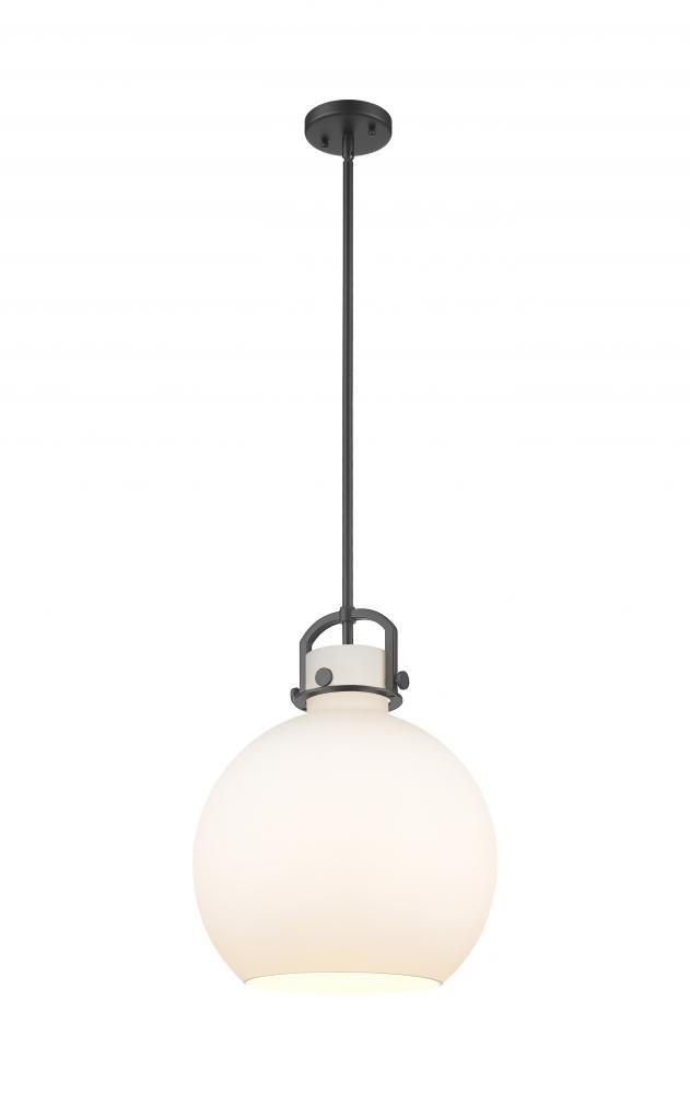 Newton Sphere - 1 Light - 14 inch - Matte Black - Pendant